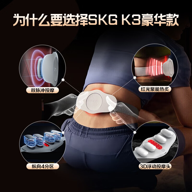 SKG腰部按摩器K3豪华版(微定制单价)高清大图