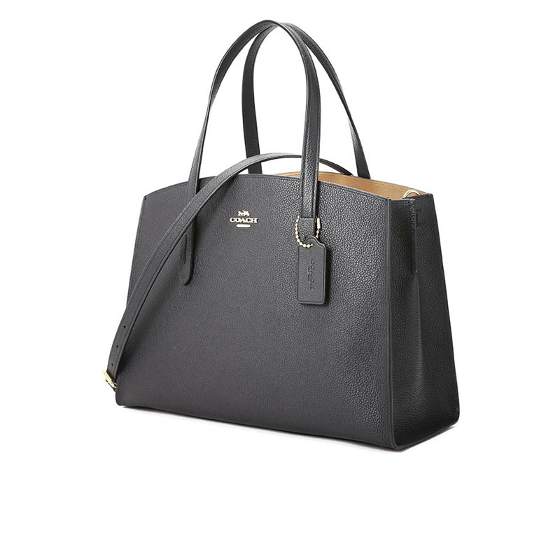 coach蔻驰女包charlie手提包斜挎包25137金扣