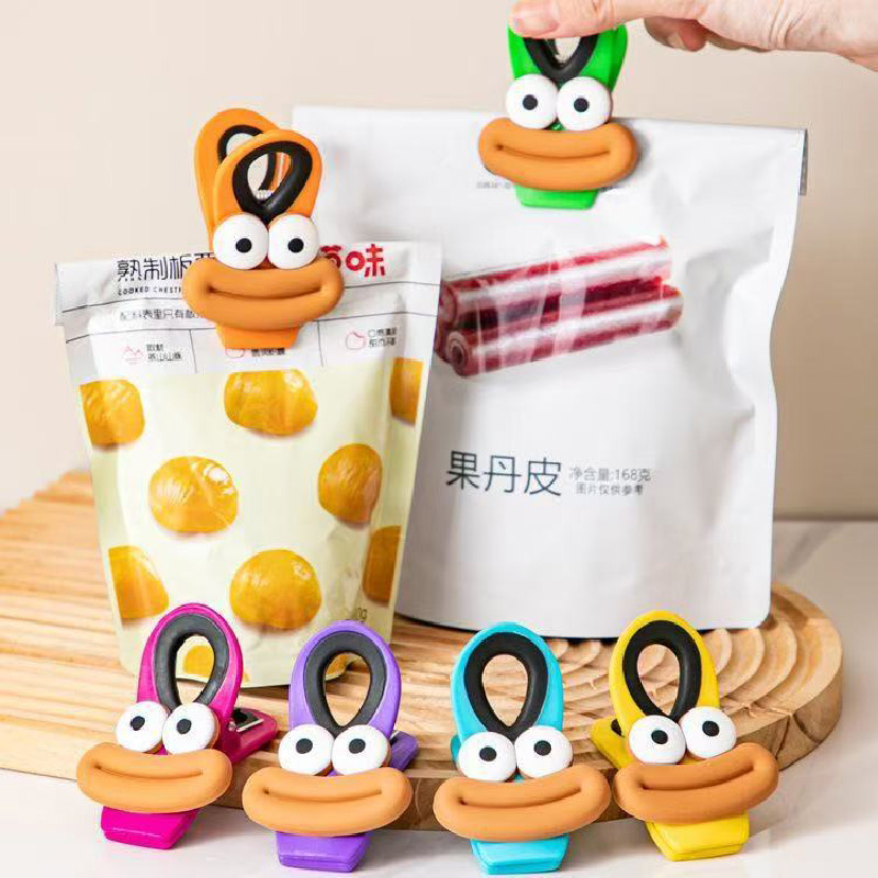 冰箱磁吸零食夹照片夹多功能厨房家用创意塑料食品密封夹封口夹高清大图
