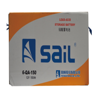 风帆 SAIL 6-QA-150 汽车少维护电瓶 蓄电池 不含电解液 12V货车轻卡重卡大巴叉车发电机组