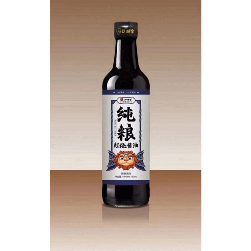 口味全纯粮红烧酱油500ml-jh