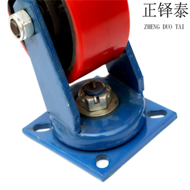 正铎泰 重型铁芯聚氨酯轮 万向轮6寸150mm /个高清大图