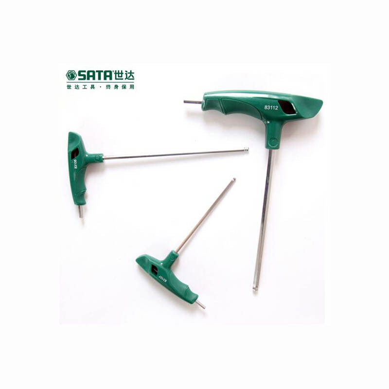 世达(SATA) T型公制球型内六角扳手 6MM 83112 货期5-10天