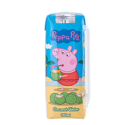 小猪佩奇PeppaPig印度尼西亚原装进口纯椰水250ml/瓶