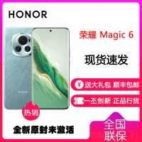 荣耀Magic6 海湖青 12GB+256GB 第三代骁龙8旗舰芯 66W快充 巨犀玻璃十倍抗跌 5450mAh电池 5G智能手机