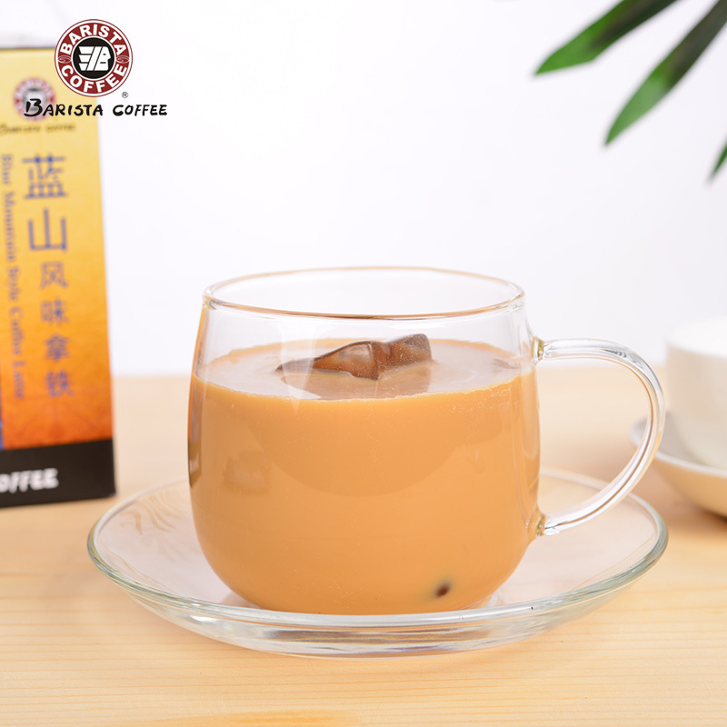 贝瑞斯塔蓝山风味拿铁咖啡台湾速溶咖啡粉