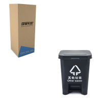 安居先森 12L 04系款 分类垃圾桶脚踏款 深灰色