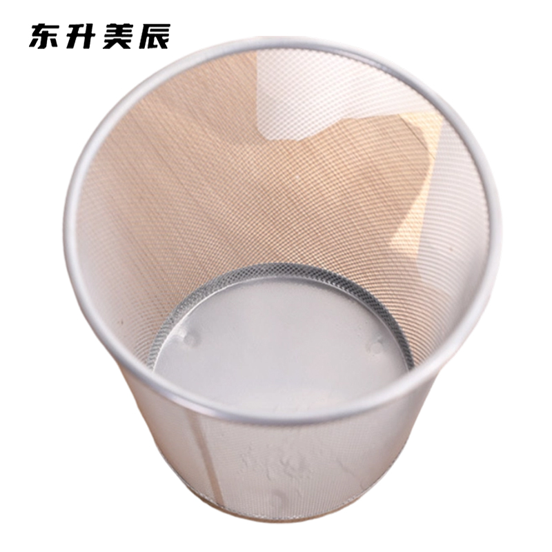 东升美辰 银色垃圾桶12L DS-ZP104 个高清大图