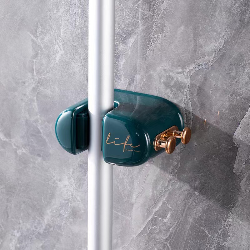 免打孔卫生间浴室多功能拖把架扫把夹拐杖固定器