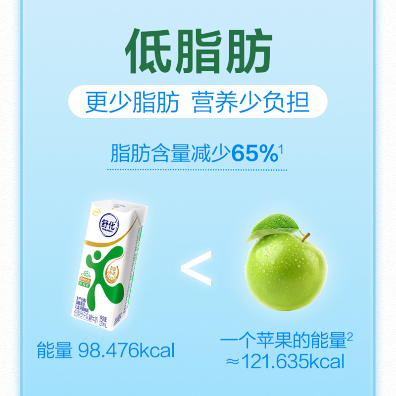 [5月生产]伊利舒化奶 无乳糖牛奶整箱 低脂型220ml*8盒*2箱 适合乳糖不耐受高清大图