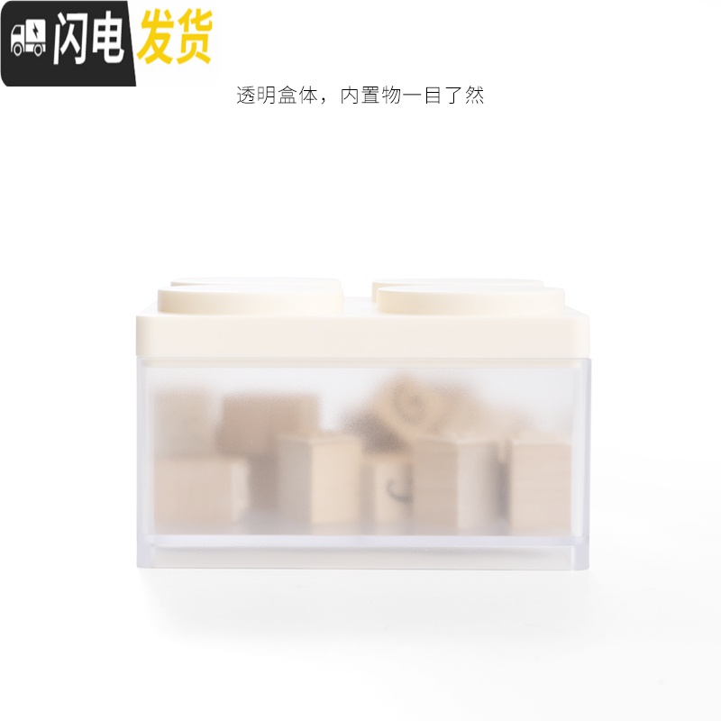三维工匠时代良品化妆品首饰收纳盒办公桌面小杂物塑料可爱零食夹子整理高清大图