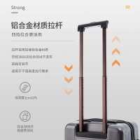 苏宁极物 PC万向轮拉杆箱旅行箱拉链箱 20寸