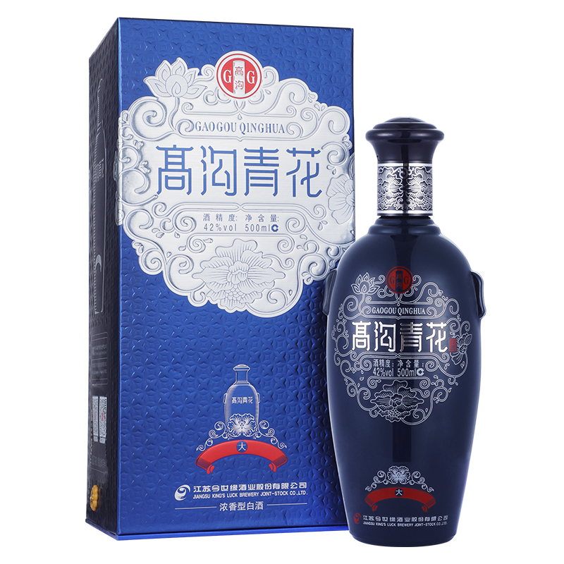 今世缘高沟大青花500ml单瓶装幽雅醇厚型白酒参数