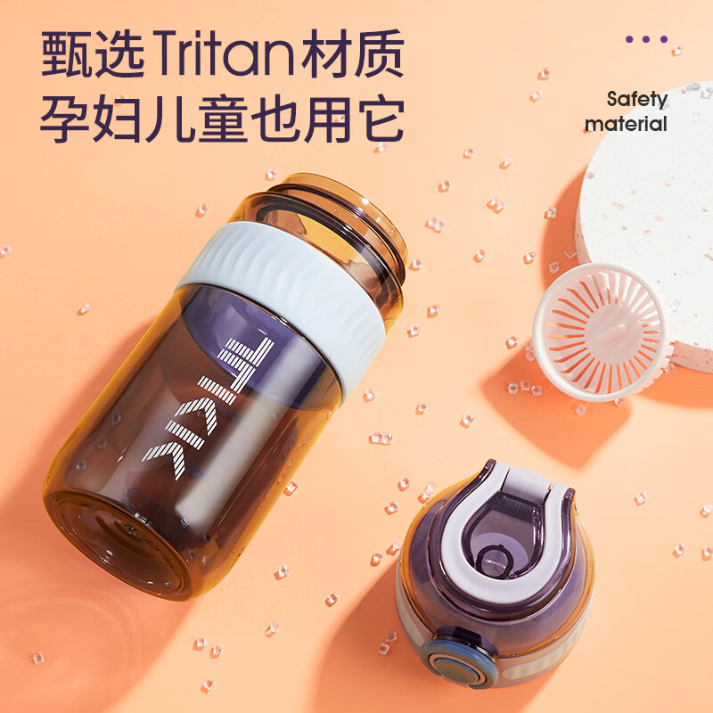 TKK儿童水杯男女孩上学专用运动水壶耐高温tritan塑料杯子夏直饮水瓶高清大图