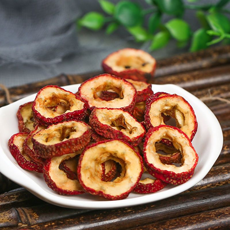 农家精选山楂干新鲜山楂片泡水空心圈泡茶水50g视频