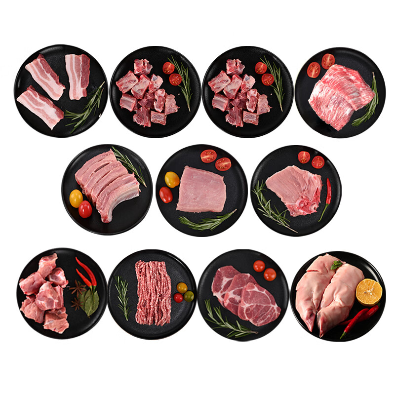 牧千味 (冷冻)牧千味太湖黑猪肉鲜选798型4350g高清大图