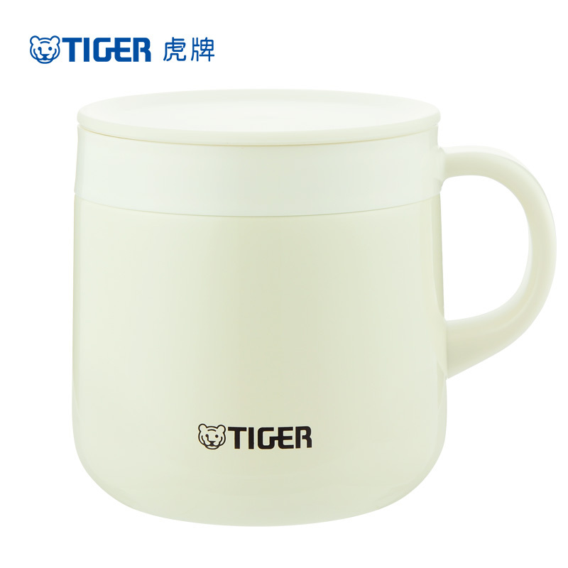 虎牌 (tiger)保温杯MCI-A28C 奶白色 办公保温杯 迷你咖啡杯 带手柄 280ml高清大图