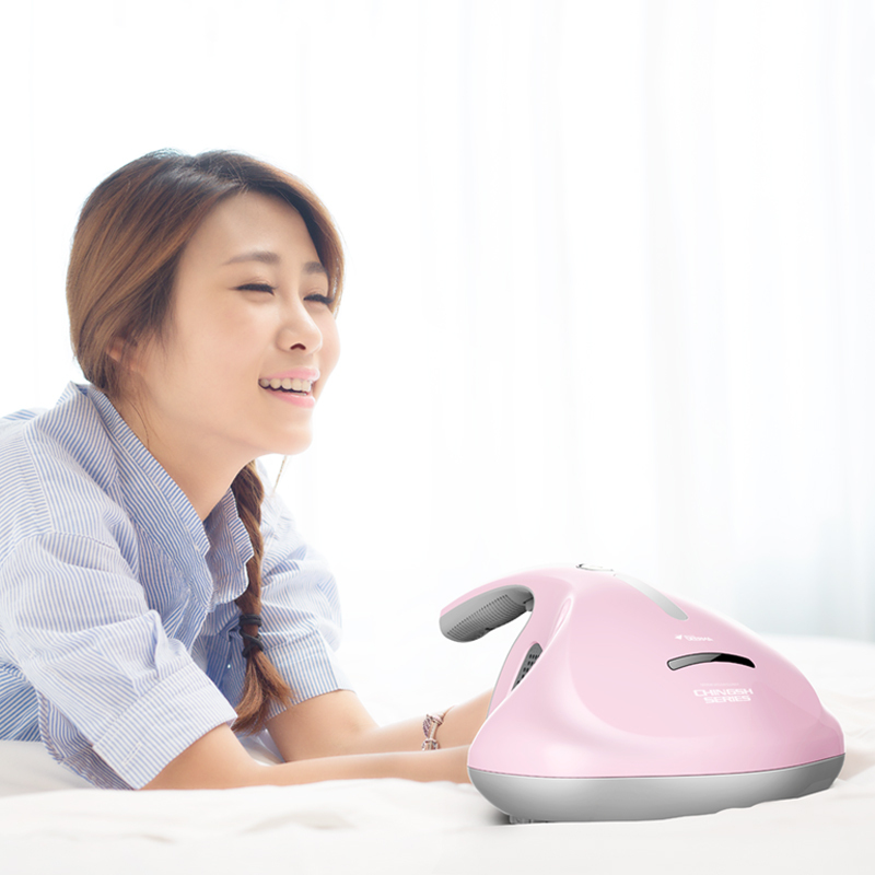 德尔玛(Deerma)吸尘器 CM300 UV紫外线除螨仪 迷你除螨机 手持吸尘器家用 350W可视化尘盒尘杯集尘扫地机