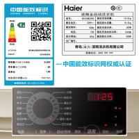 海尔(Haier)10公斤大容量 变频全自动家用滚筒洗衣机 巴氏杀菌 冷水护色程序 EG100B209G