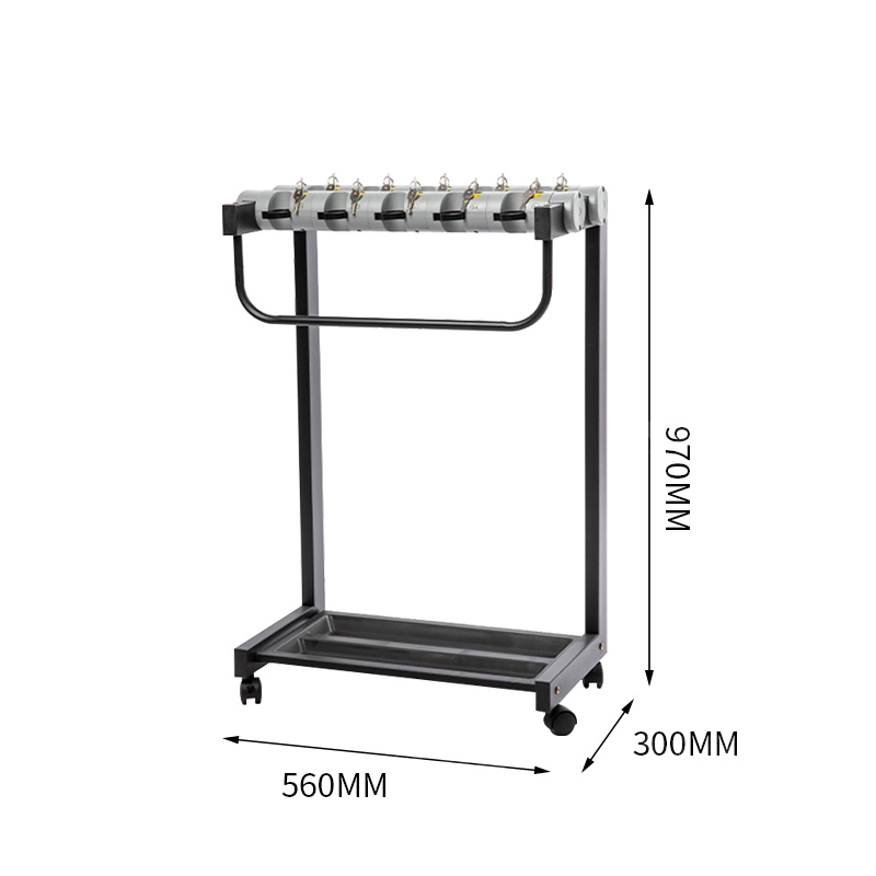 翌嘉YJ4122850 雨伞架大容量伞架商用酒店铁艺含锁雨伞收纳架 加高款10头高清大图