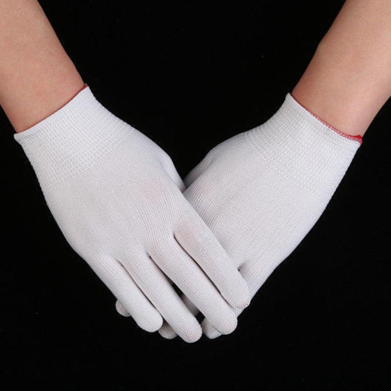 白色尼龙手套(机器边) 12双