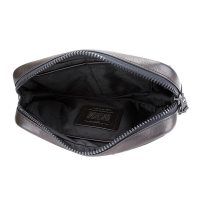 COACH 蔻驰 奢侈品 男士专柜款中号单肩腰包胸包黑色皮革