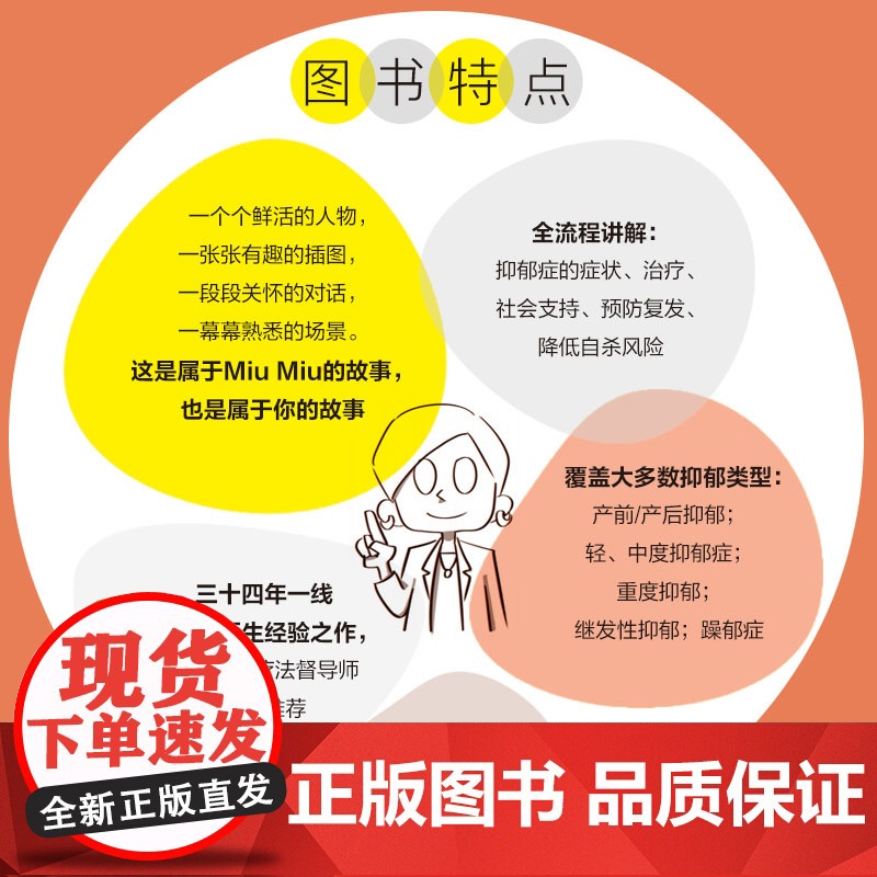 图说精神疾病:揭开抑郁症的面纱图说疾病图解抑郁抑郁症自助手册科普高清大图