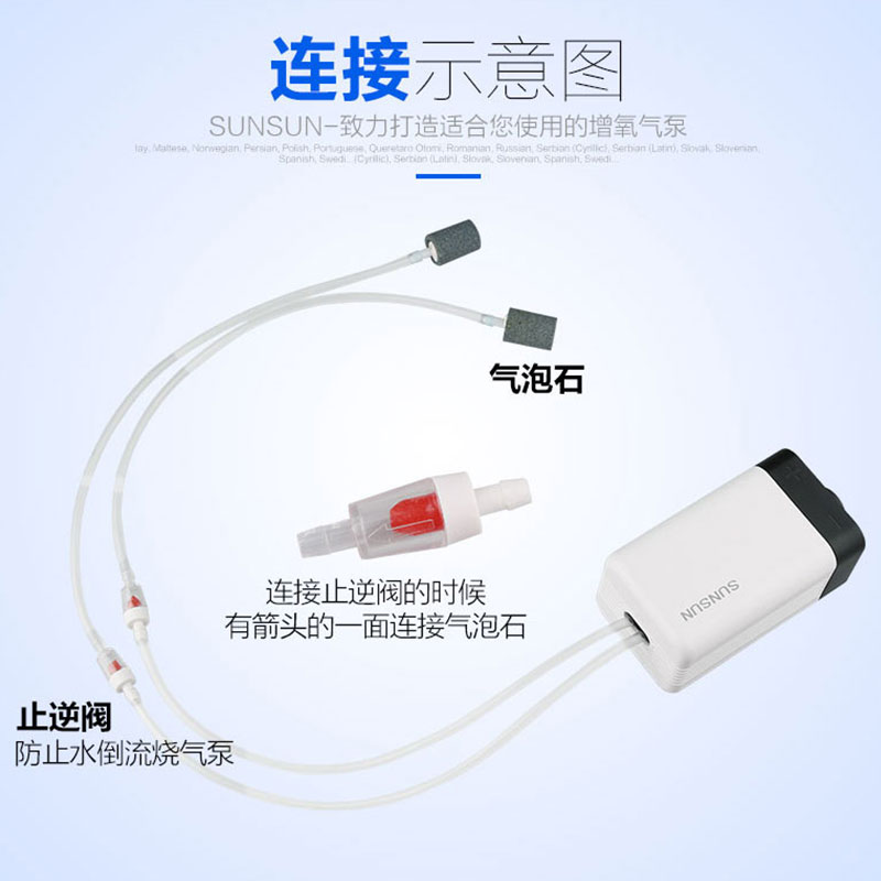 增氧泵 鱼缸氧气泵养鱼充氧泵小型水族箱增氧机高清大图