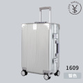 行李箱女20寸多功能密码箱高端拉杆箱铝框旅行箱男登机箱_785 20寸 1609银色