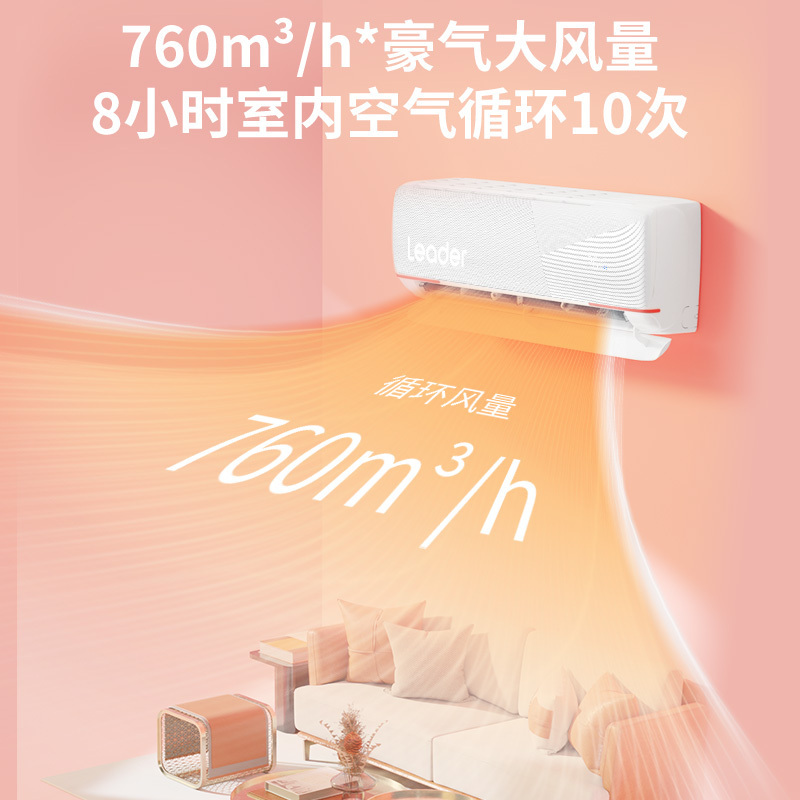 统帅leader海尔智家15匹新一级变频空调挂机自清洁客厅空调kfr35gw05