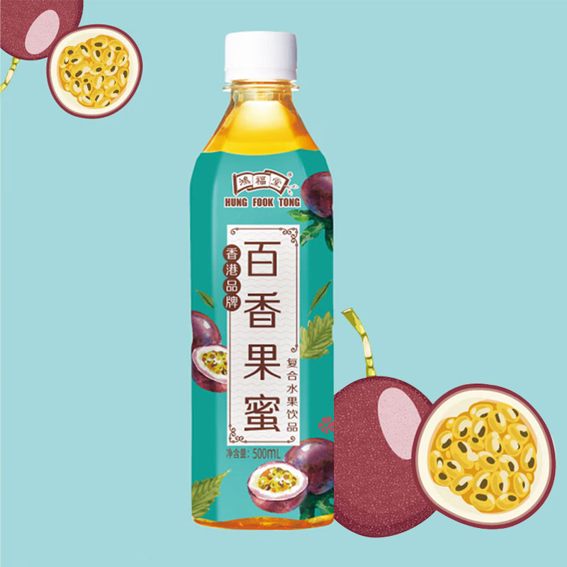 鸿福堂 百香果蜜 500ml*15瓶 箱高清大图