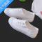 SUNTEK2023春新款低帮乐福鞋帆布鞋女 学生女鞋小白鞋平底鞋6515