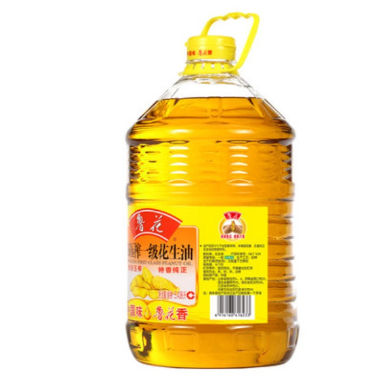 鲁花5S压榨一级花生油5.4L