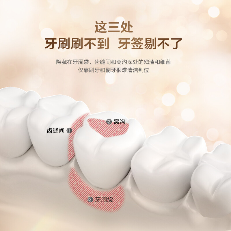 松下(Panasonic)冲牙器小圆管EW-WDJ4BN405高清大图