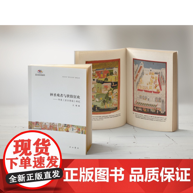 神圣戏者与世俗狂欢 印度苏尔诗海研究 北京大学东方大文学研究丛书 王靖著中西书局世界文化印度文学研究高清大图