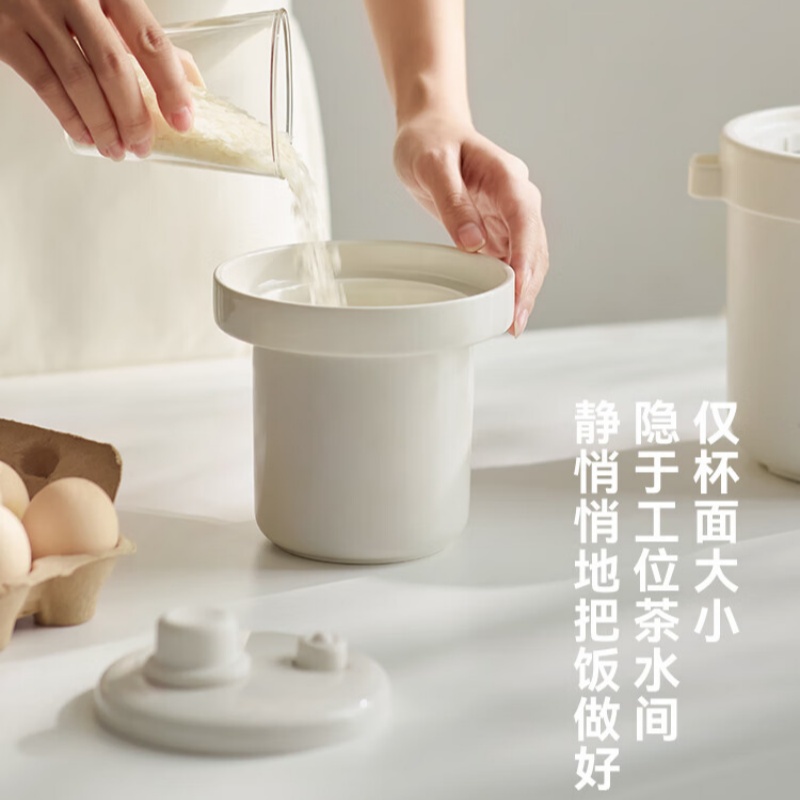 olayks立时电炖锅煲汤锅微压直炖 温润白瓷-0.6L OLK-DDB06A高清大图