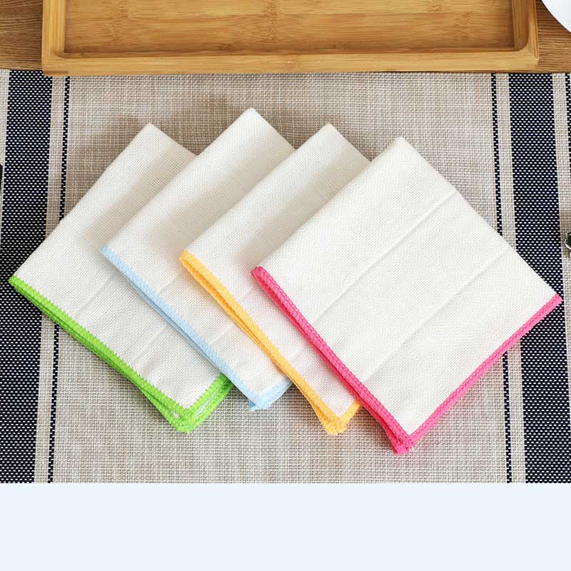 红鲸鱼 百洁布污竹木纤维清洁抹布 绿色 30*30cm 1条高清大图
