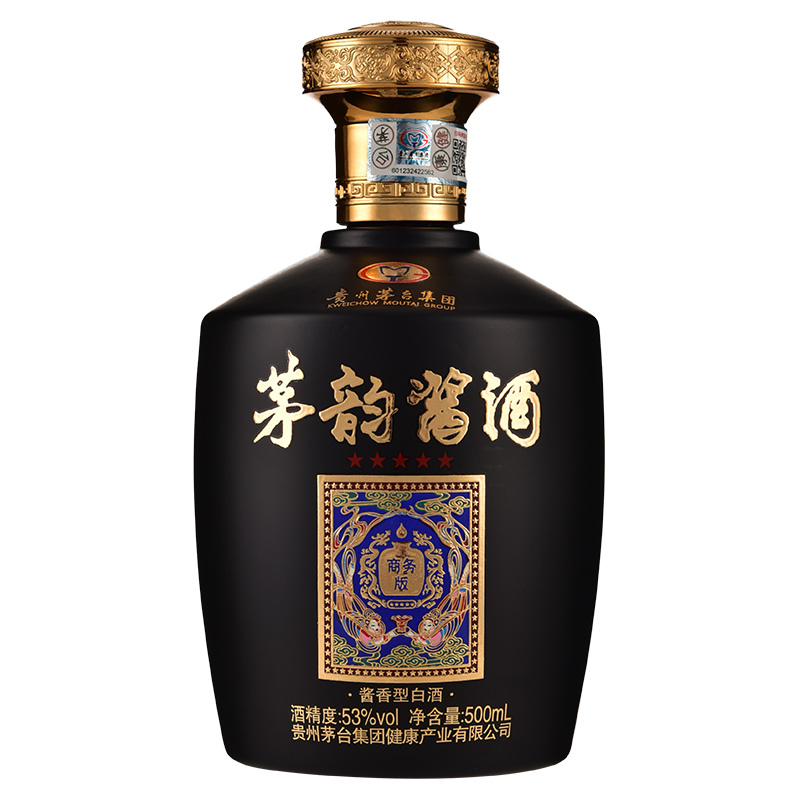 贵州茅台集团健康产业有限公司 53度酱香型白酒 飞天仕女图礼盒酒水 茅韵酱酒 商务版 500mL*6瓶 整箱装