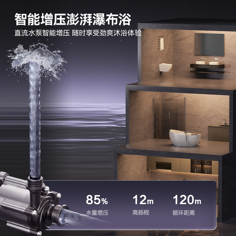 华帝(VATTI)16升零冷水燃气热水器 i12253S-16天然气超一级能效内外双循环杀菌[变频水伺服3.0]