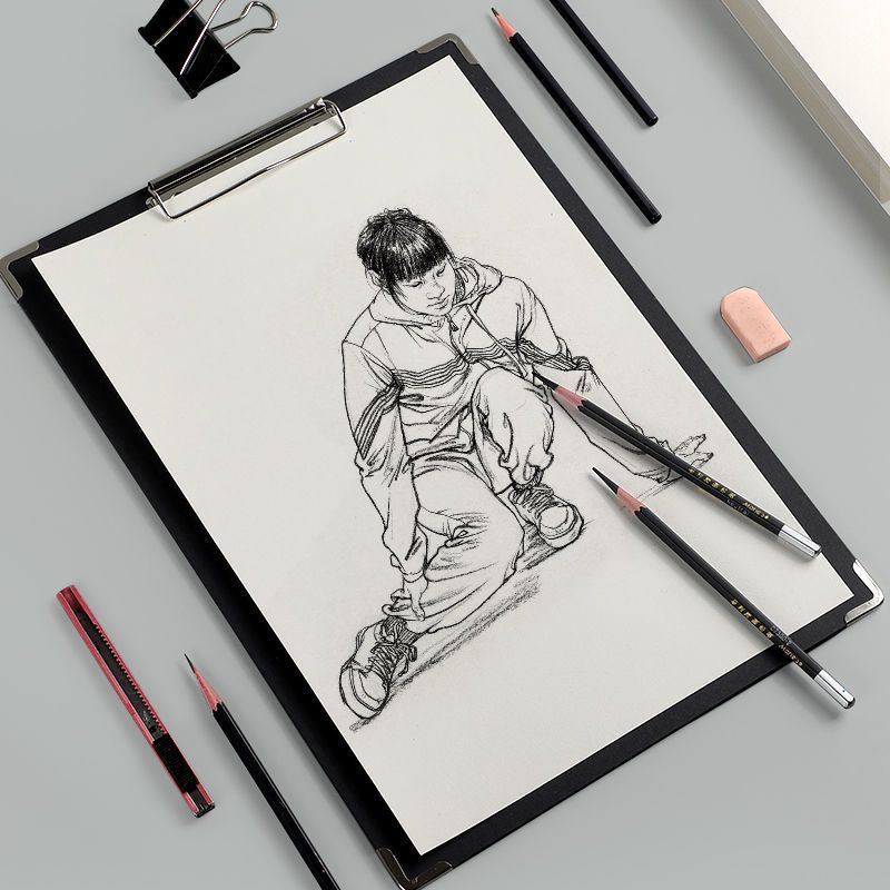 8k速写板美术生用品绘画画板写字6k画画工具纸素描板8开画夹写生
