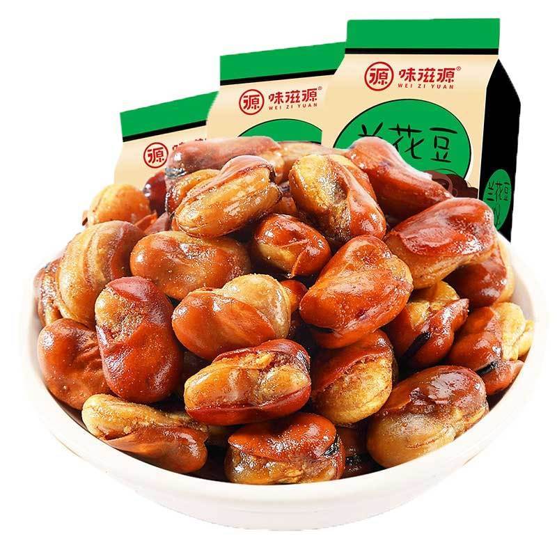 味滋源 兰花豆120g*3袋 坚果炒货特产小吃休闲零食品 ZX