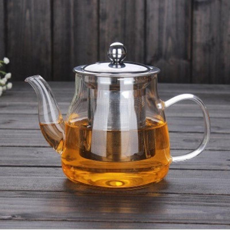 400ml高口壶 加厚单壶 耐高温玻璃泡茶壶加厚过滤分离电热煮茶器家用