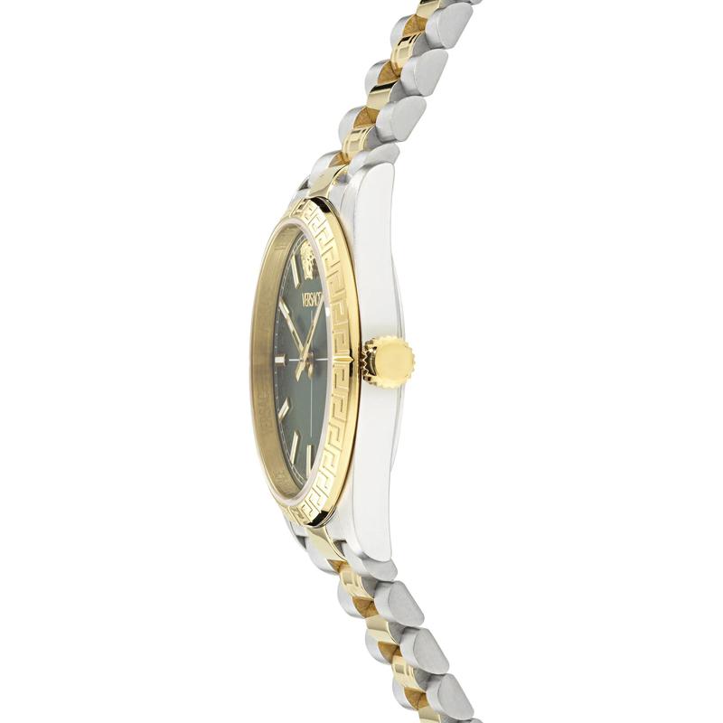 女士石英腕表绿盘不锈钢材质百搭名品腕表高清大图