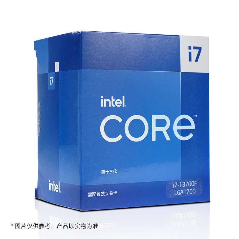 特尔(Intel)13代 酷睿 i7-13700F 处理器 16核24线程 单核睿频至高可达5.4Ghz 30M三级缓存 台式机CPU