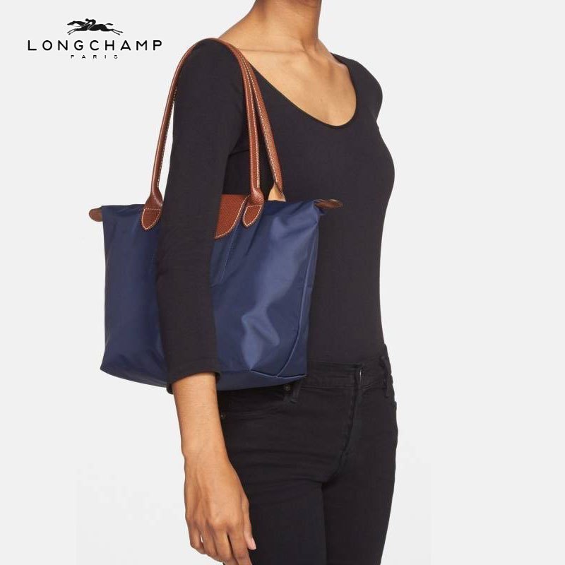 [直营]珑骧(Longchamp) 拉链 锦纶 女款Le Pliage系列 软 尼龙大号长柄可折叠手提单肩包