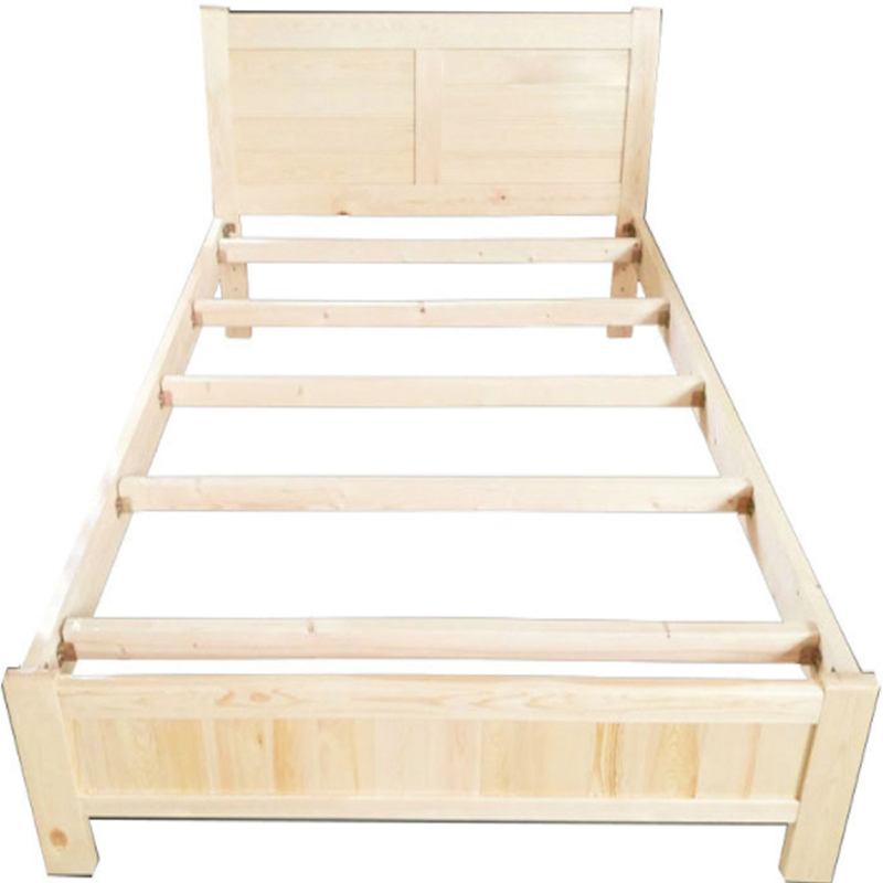 梦强实木木质床mq0709原木色木床米色视频