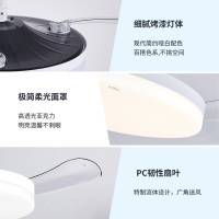 雷士照明风扇灯主客厅餐厅卧室灯吊扇灯家用吊灯现代简约电扇灯具