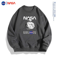 NASA官方联名2023新款春秋卡通动漫印花男女同款情侣长袖T恤潮牌卫衣男