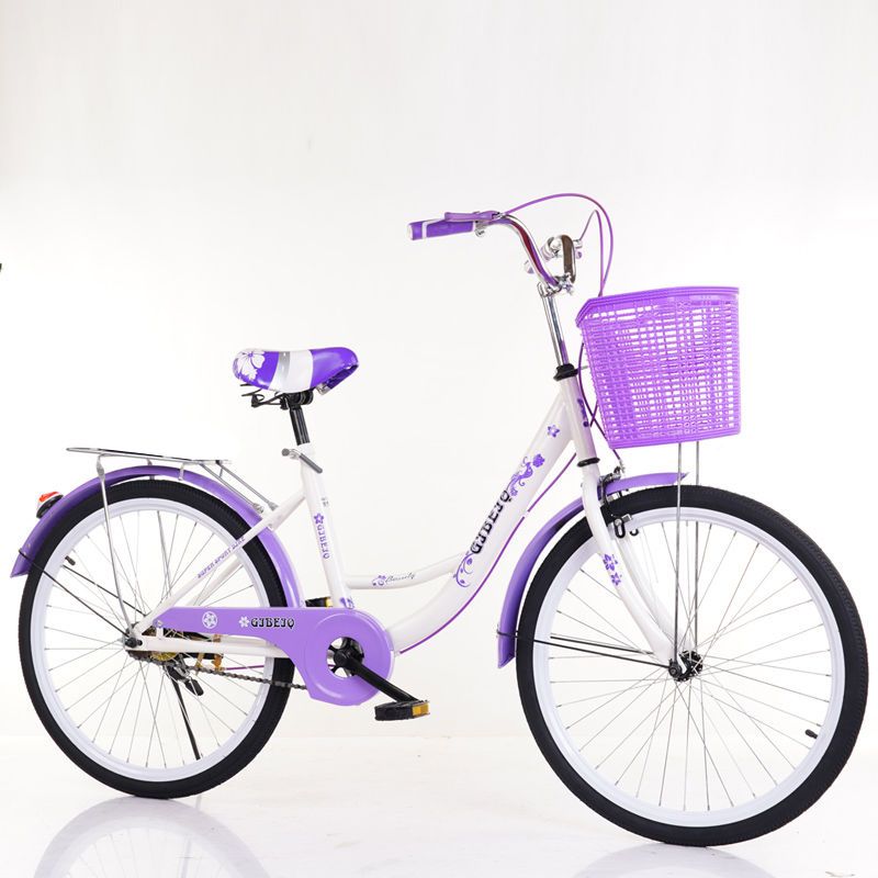 单车自行车成年人便宜轻便通勤大人24寸26寸淑女中大童学生公主车