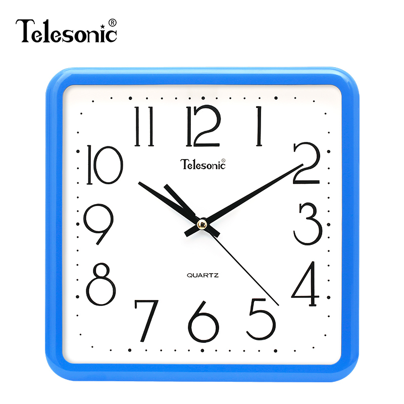 时尚方形挂钟简约客厅石英钟方盘创意现代居家卧室书房时钟表